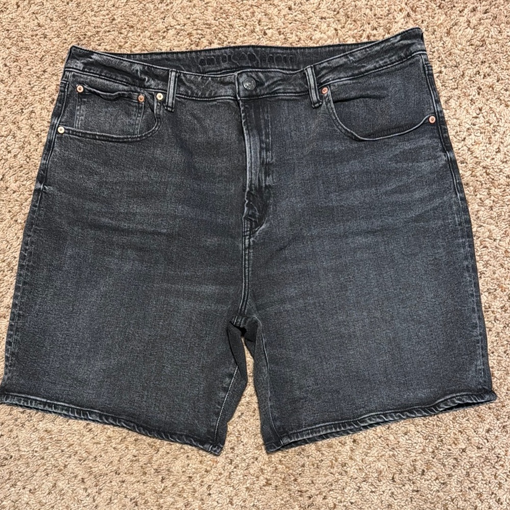 Men's American Eagle loose fit Black Denim Shorts